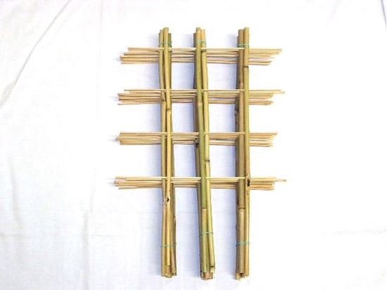 Obrázek z Žebřík bambusový dvojitý 60 cm - BALENÍ 5ks 